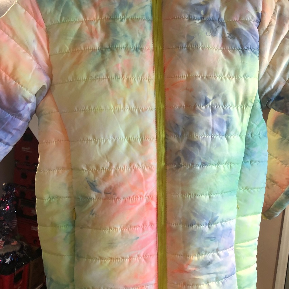 Alexa Rae Colorful Tie-Dye Kids Puffer Jacket